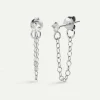 PENDIENTES PRINCESS CHAIN SILVER