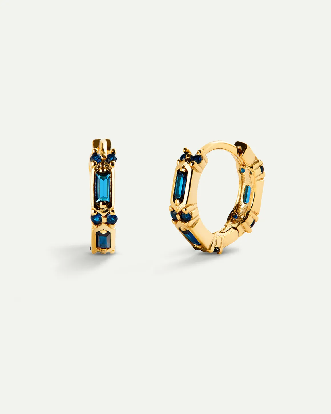PENDIENTES SARIN BLUE GOLD