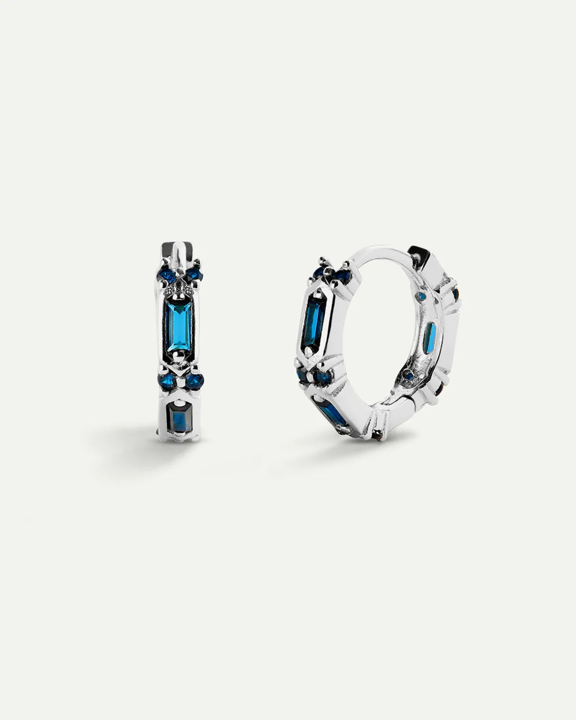 PENDIENTES SARIN BLUE SILVER