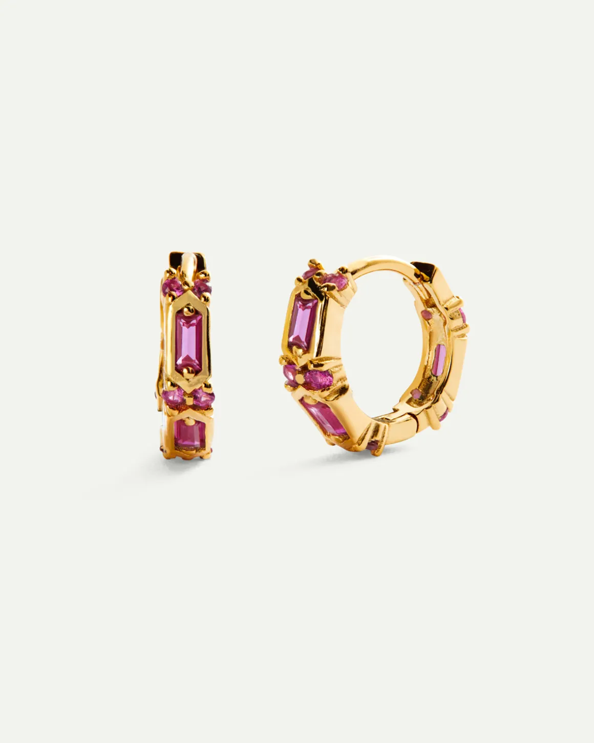 PENDIENTES SARIN PINK GOLD