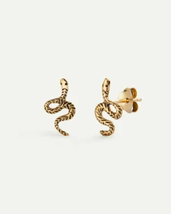 PENDIENTES SNAKE GOLD