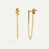 PENDIENTES STICK CHAIN GOLD