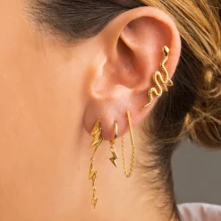 PENDIENTES STICK CHAIN GOLD