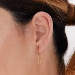 PENDIENTES STICK CHAIN GOLD