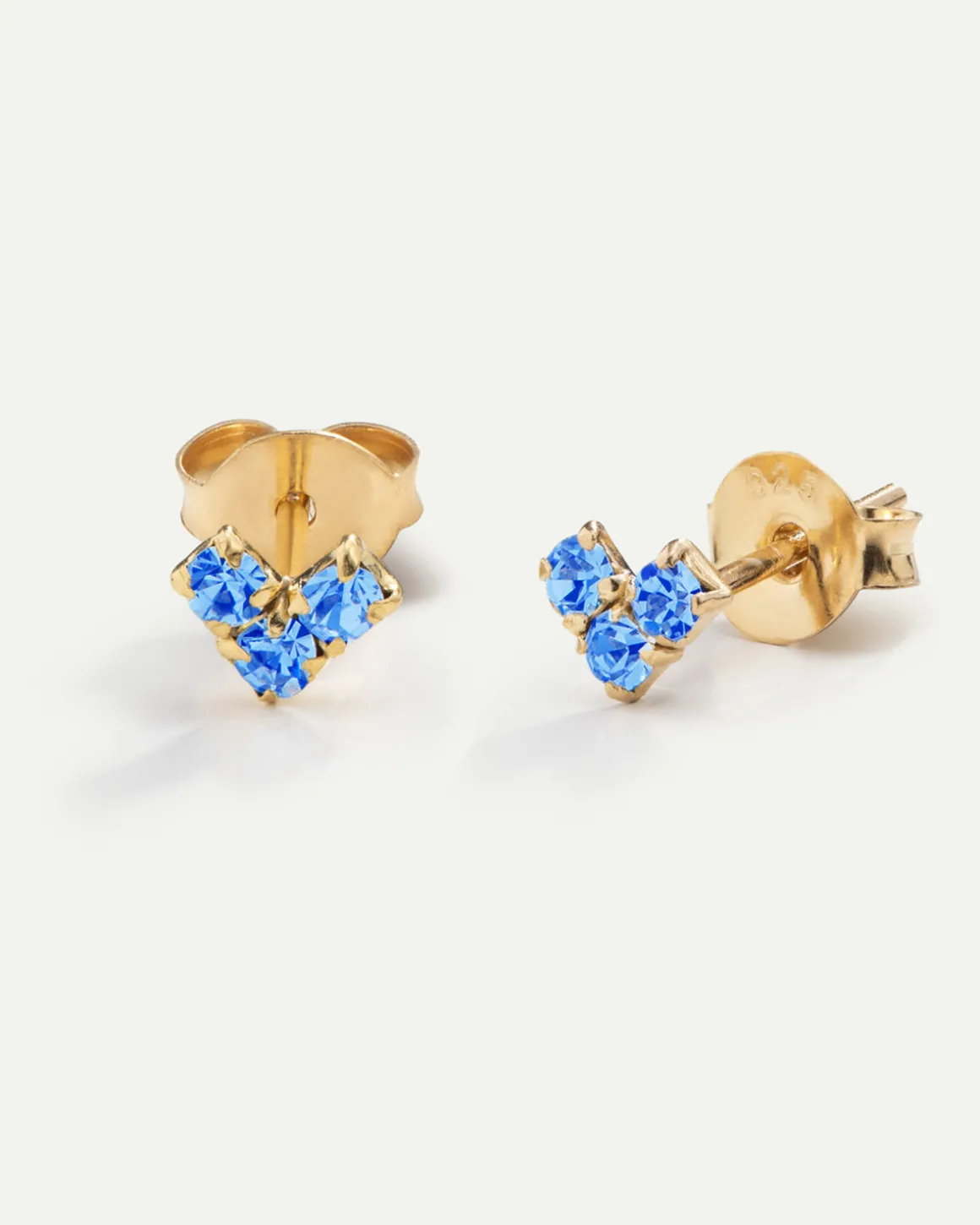 PENDIENTES VIRGO BLUE GOLD