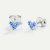PENDIENTES VIRGO BLUE SILVER