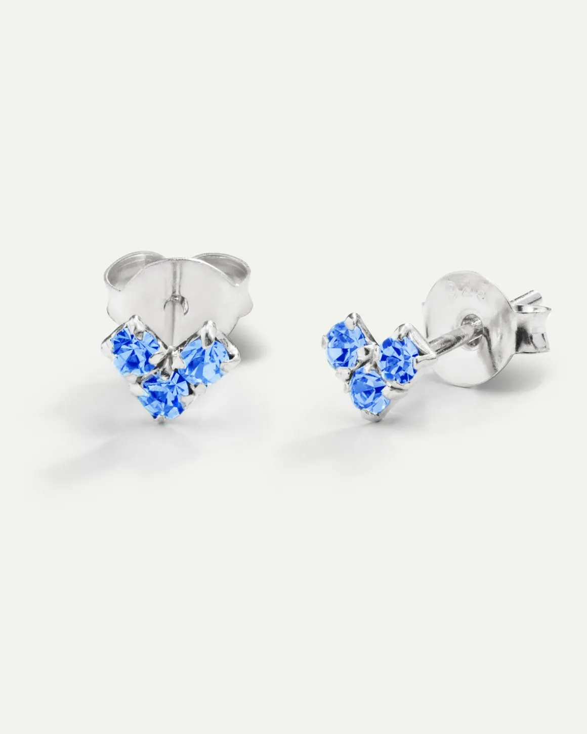 PENDIENTES VIRGO BLUE SILVER