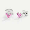 PENDIENTES VIRGO PINK SILVER