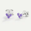 PENDIENTES VIRGO PURPLE SILVER