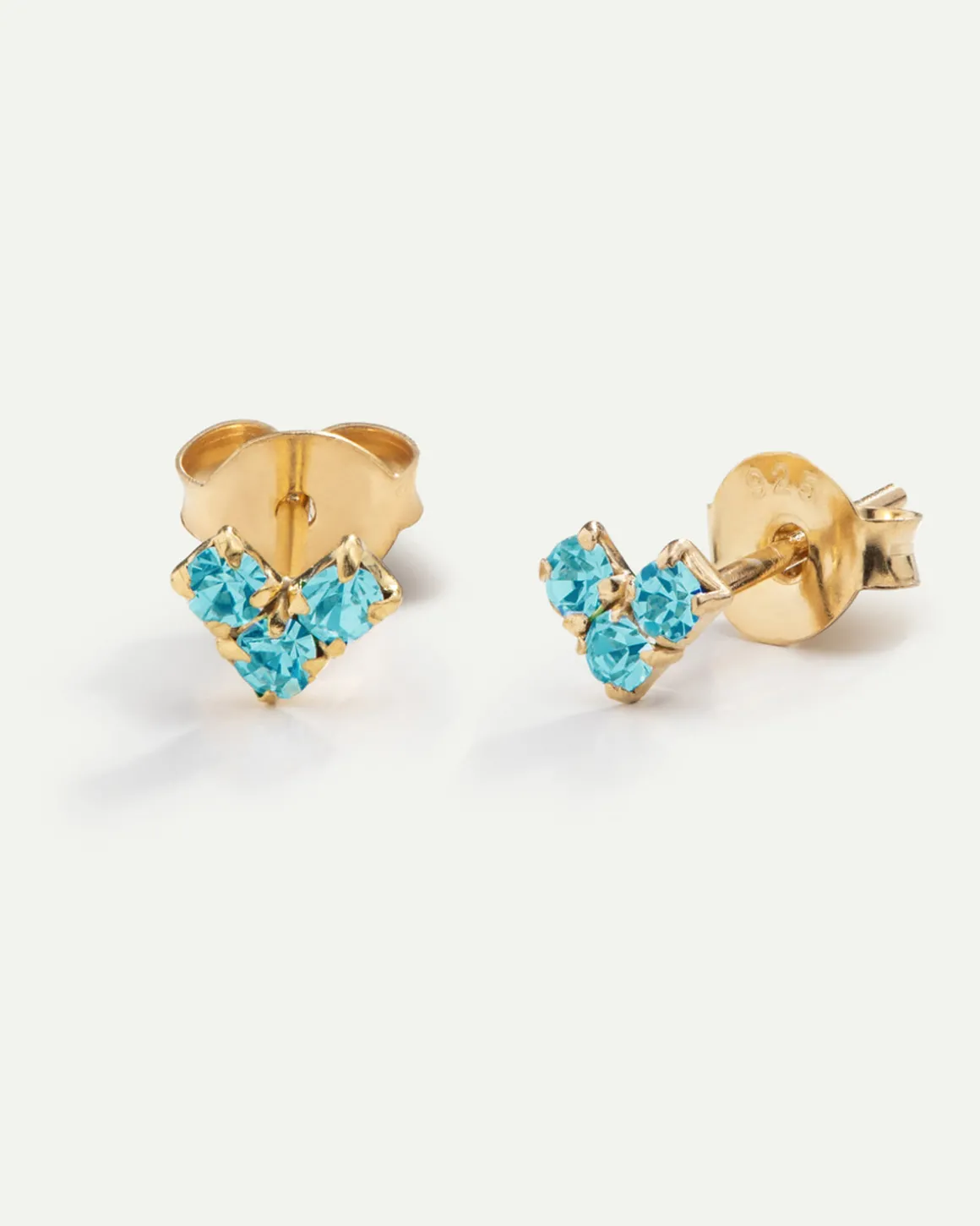 PENDIENTES VIRGO TURKIS GOLD