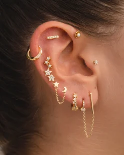 PIERCING BIEL OPAL SILVER
