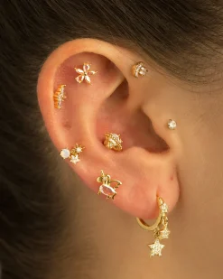 PIERCING FLOWER GOLD