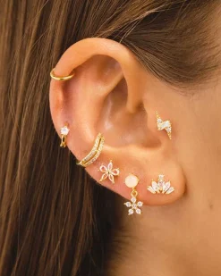 PIERCING FLOWER SILVER