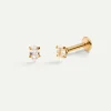 PIERCING HEXAGON GOLD