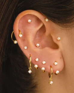 PIERCING LIEBE PEARL SILVER