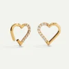 PIERCING LOOP HEART BRIGHT GOLD