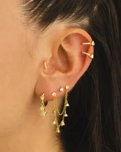 PIERCING LOOP LADY M GOLD