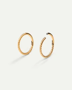 PIERCING LOOP M TWIST GOLD