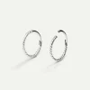 PIERCING LOOP M TWIST SILVER