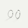 PIERCING LOOP S TWIST SILVER