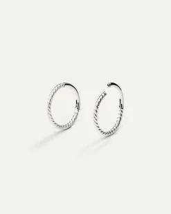 PIERCING LOOP S TWIST SILVER