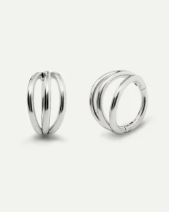 PIERCING LOOP TRIPLE L SILVER