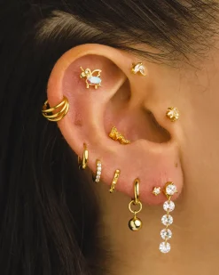 PIERCING LOOP TRIPLE SILVER