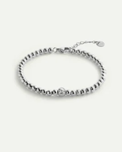 PULSERA BALLS BRIGHT SILVER