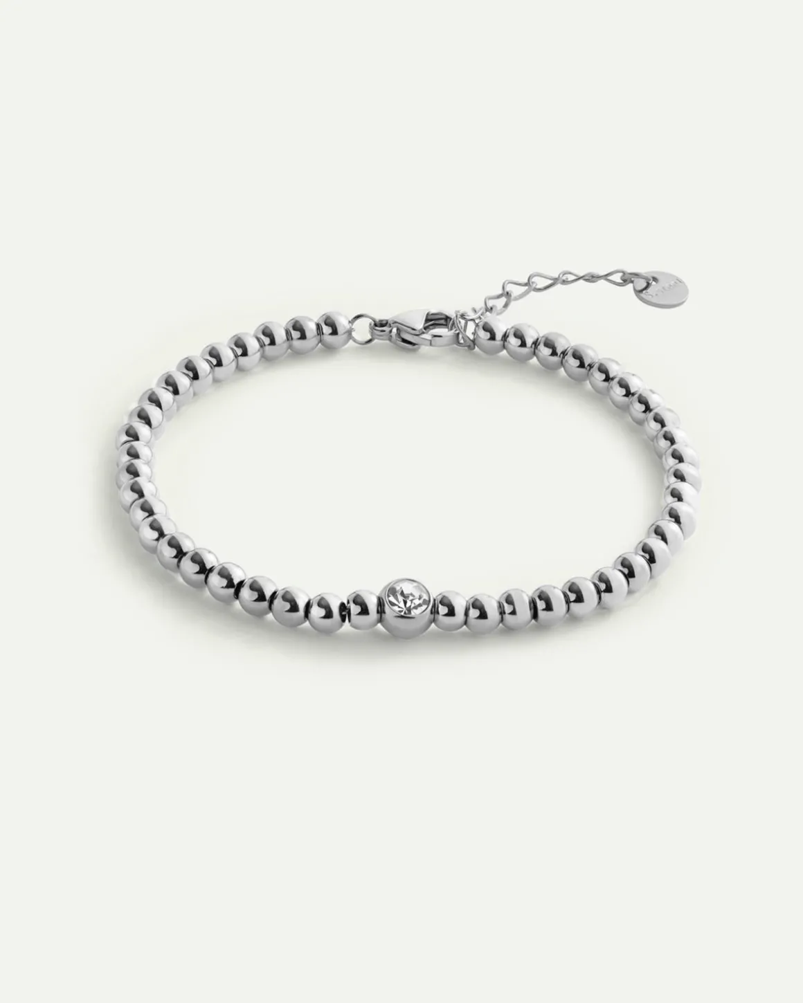 PULSERA BALLS BRIGHT SILVER