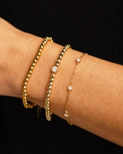 PULSERA BALLS S GOLD